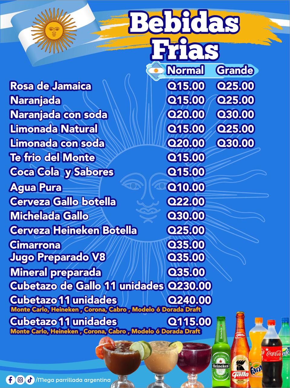 Menú página 12